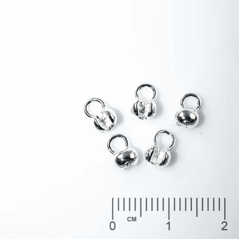 Pièce en argent 925 tulipes à pince 3.5mm,