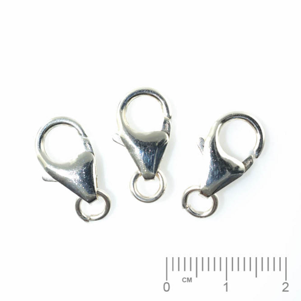 Silberteil 925 Karabiner Pear 14.6 x 8.5mm