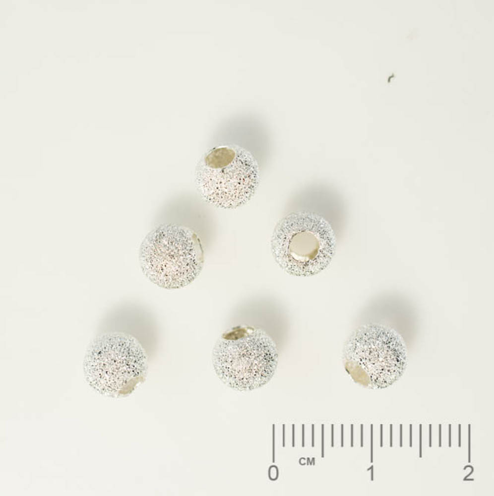 Boule diamantée 6mm, perçage 2.4mm