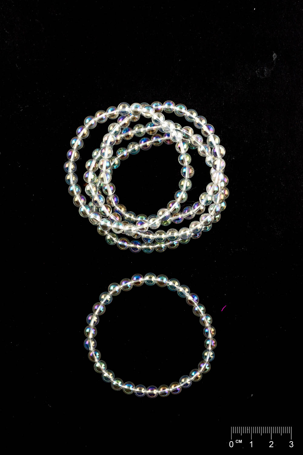 Bracelet Angel Aura (Cristal de roche vaporisé) boule