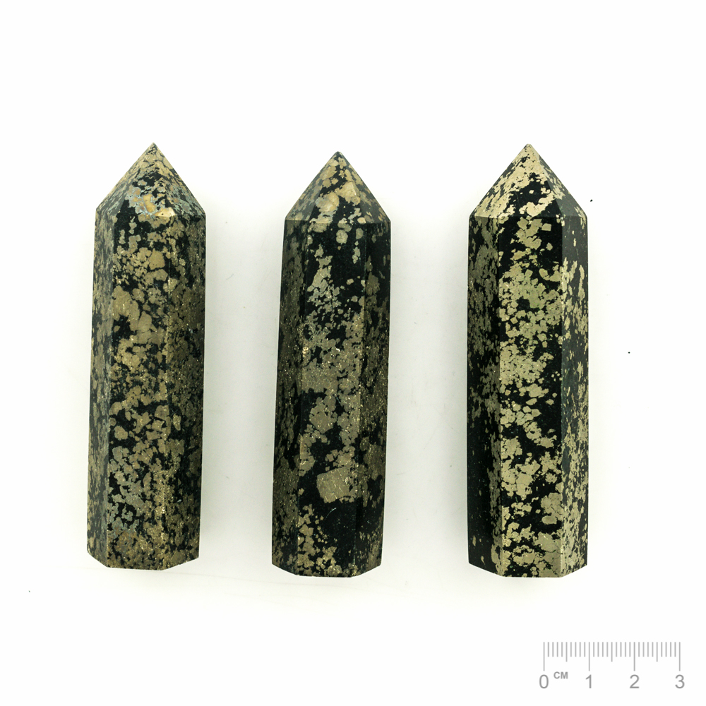 Pointé taillée Pyrite avec Ardoise