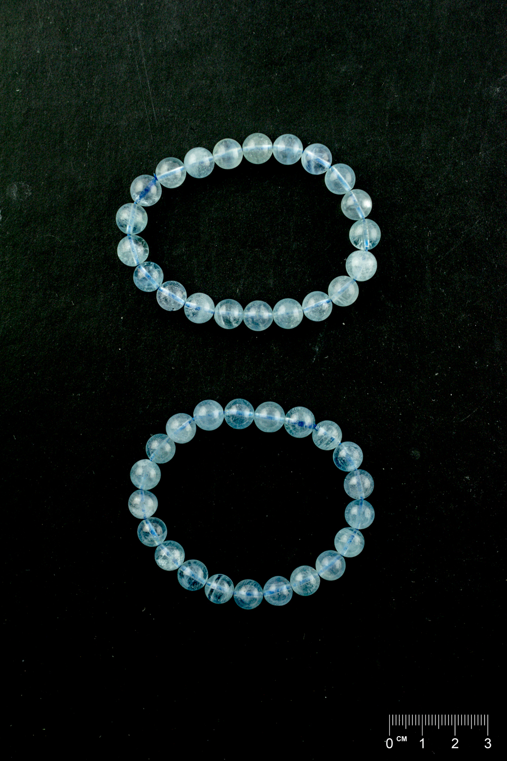 Bracelet Aigue-marine (part. traité) boule