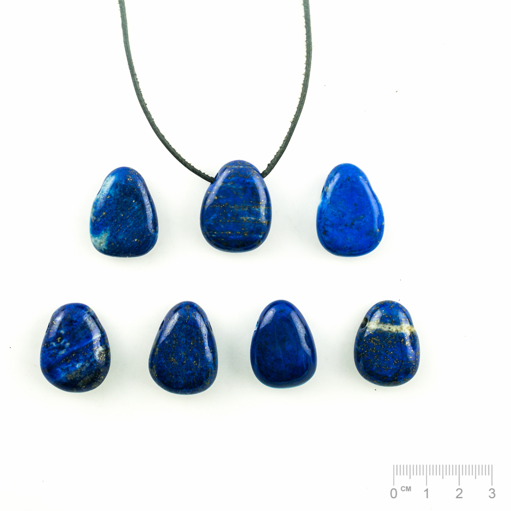 Anhänger Lapislazuli Oval flach