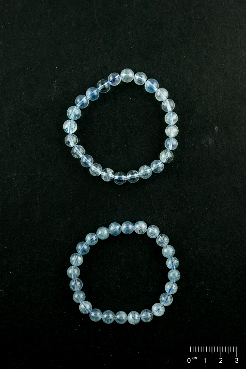 Bracelet Aigue-marine (part. traité) boule