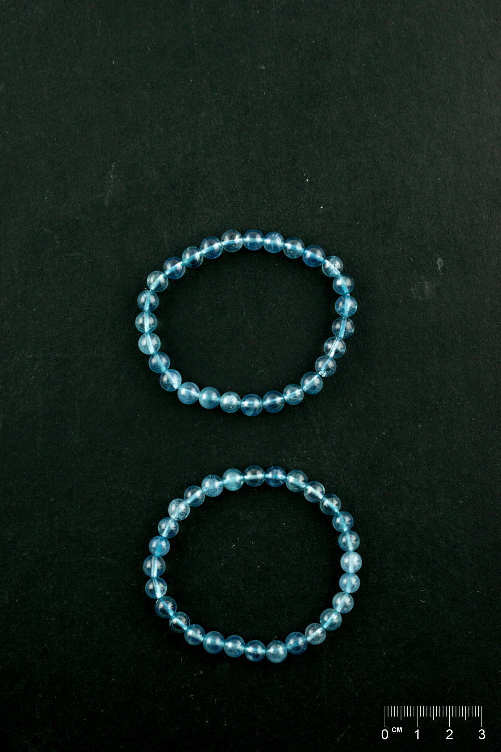 Bracelet Aigue-marine (part. traité) boule