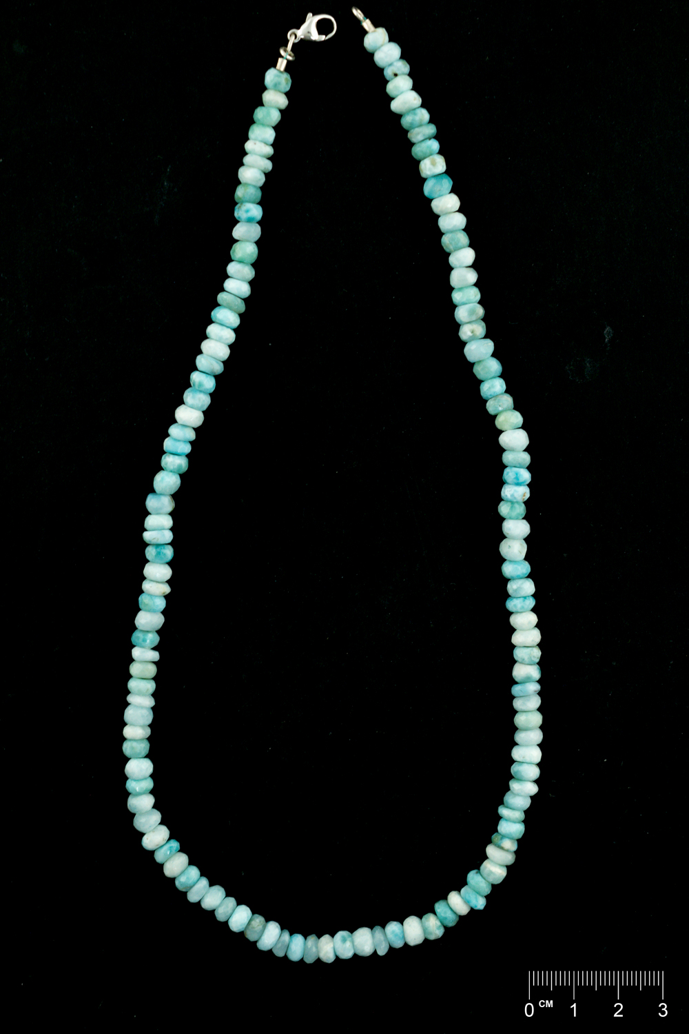 Kette Larimar Rondellen <strong>facettiert</strong> ca. 6.5x4mm/48cm,