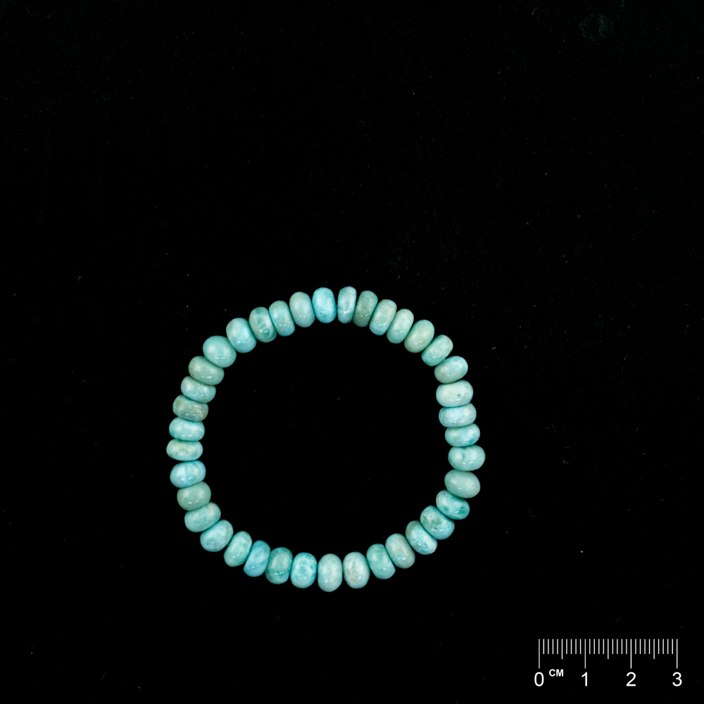 Bracelet Larimar rondelles