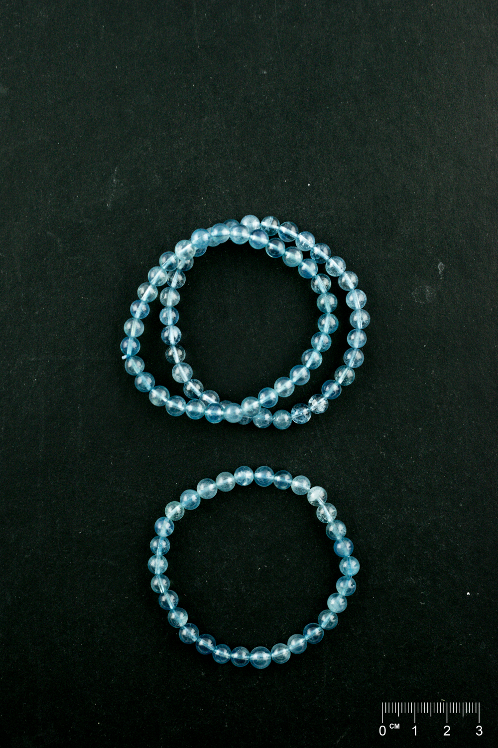 Bracelet Aigue-marine (part. traité) boule