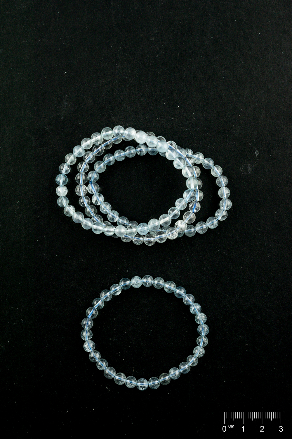 Bracelet Aigue-marine (part. traité) boule