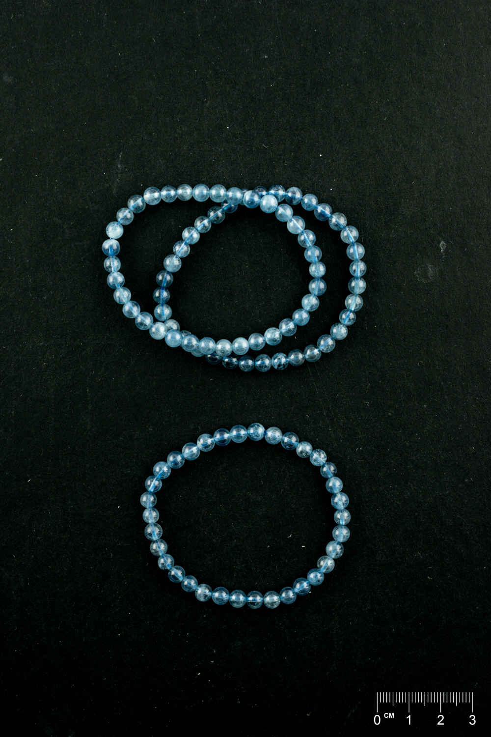 Bracelet Aigue-marine (part. traité) boule