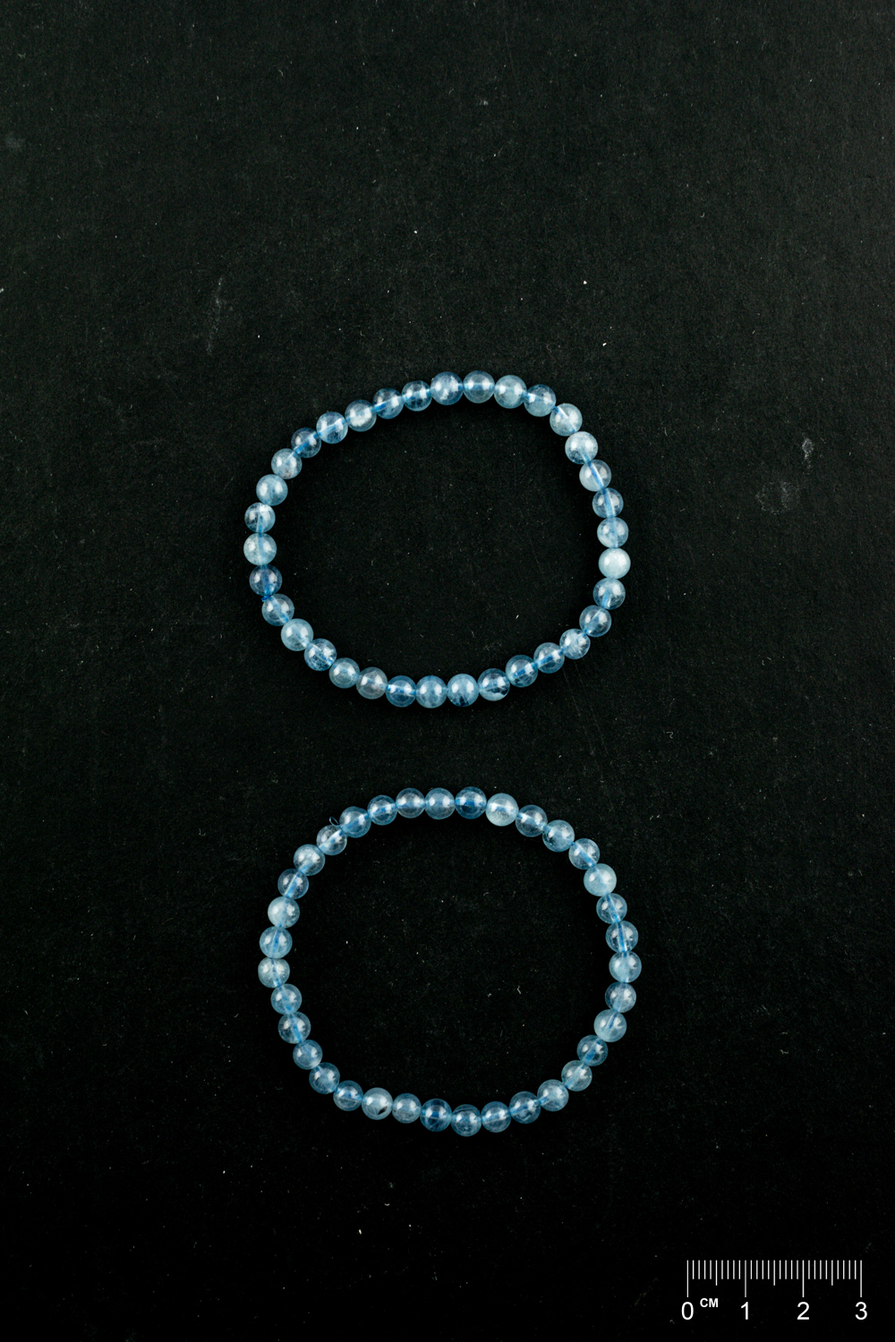 Bracelet Aigue-marine (part. traité) boule