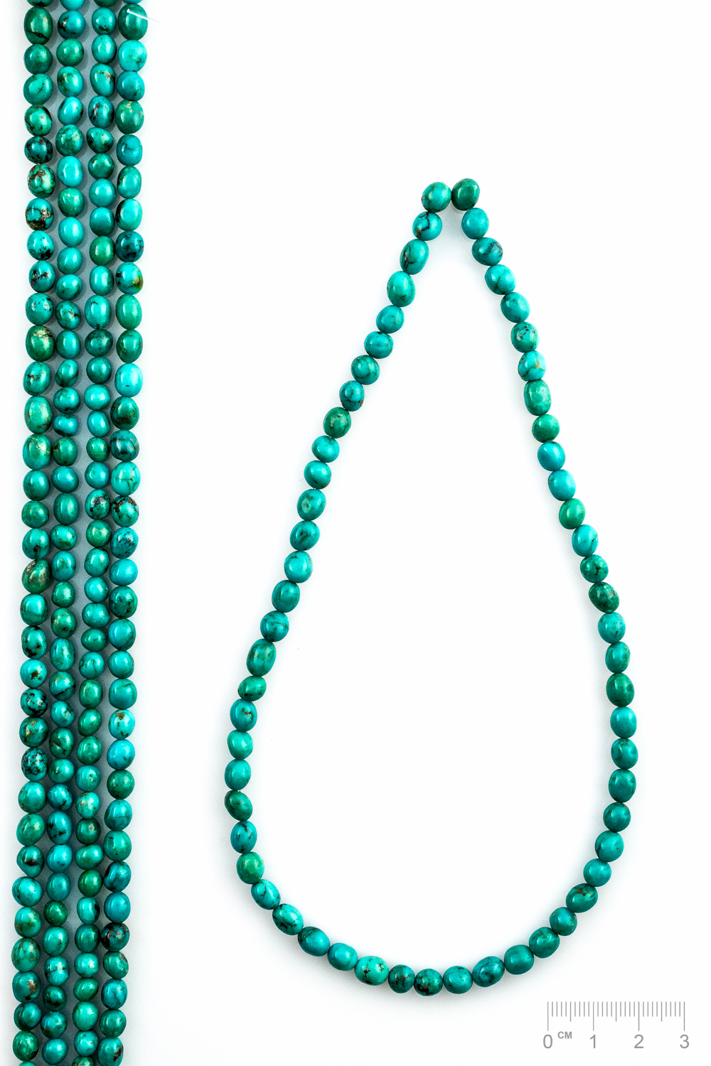 Rang Turquoise pierres roulées petites