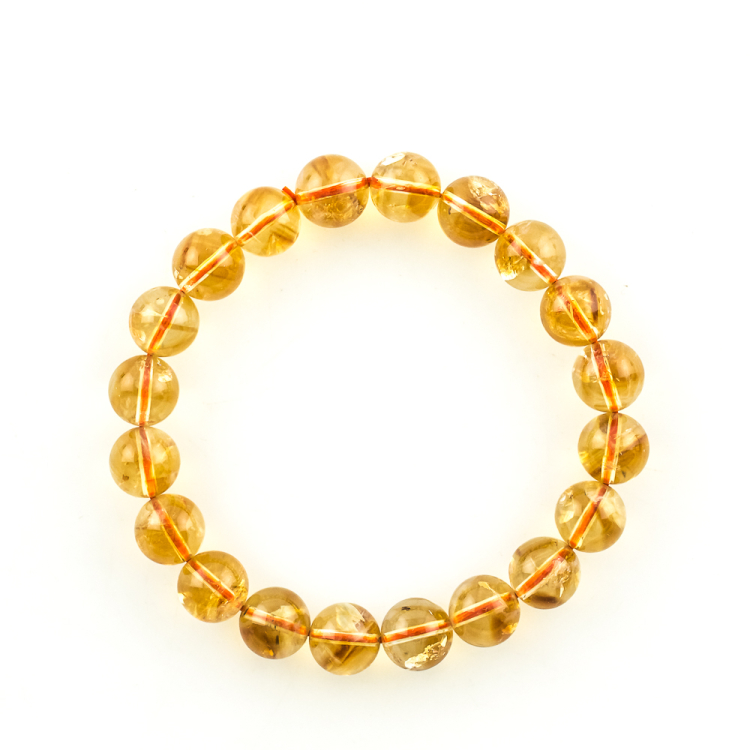 Bracelet Citrine (traité) boule