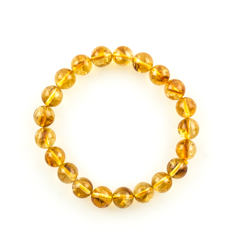 Bracelet Citrine (traité) boule