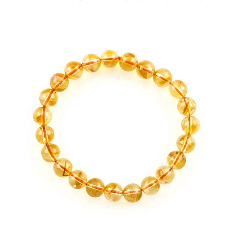 Bracelet Citrine (traité) boule