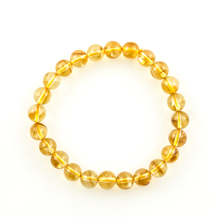 Bracelet Citrine (traité) boule