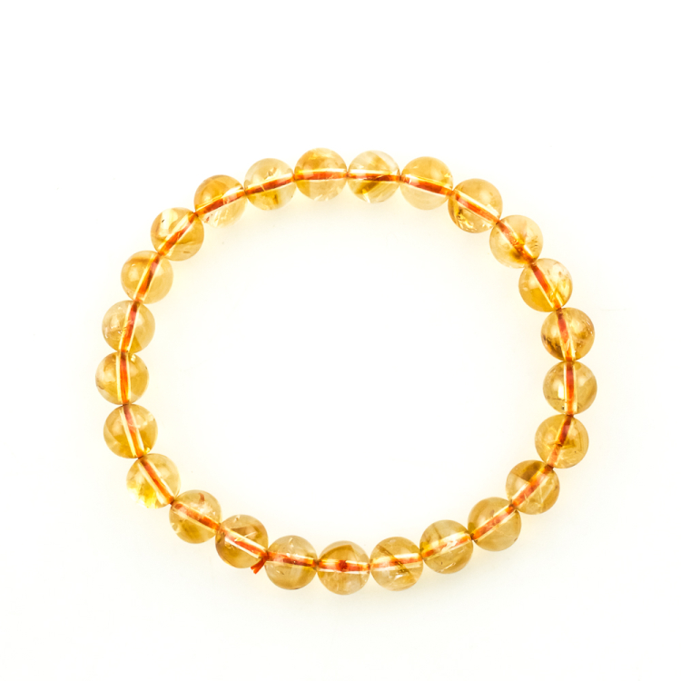 Bracelet Citrine (traité) boule