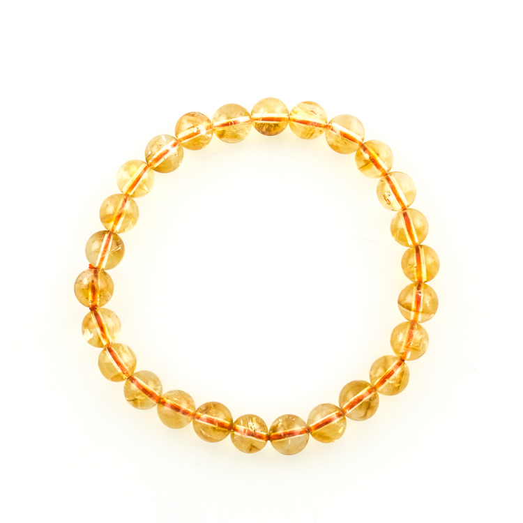 Bracelet Citrine (traité) boule