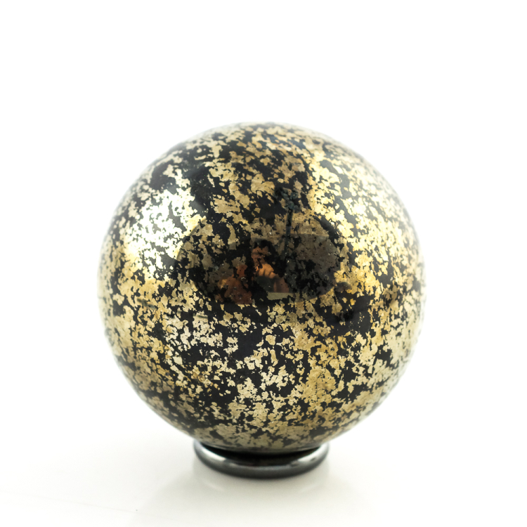 Boule Pyrite avec Ardoise