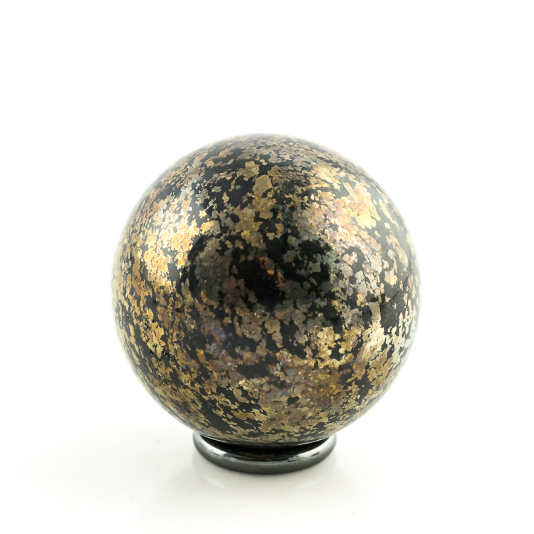 Boule Pyrite avec Ardoise