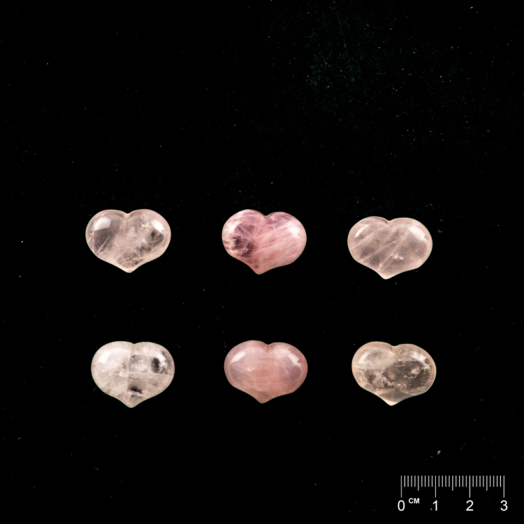 Cœur petit Quartz rose env. 25x20mm