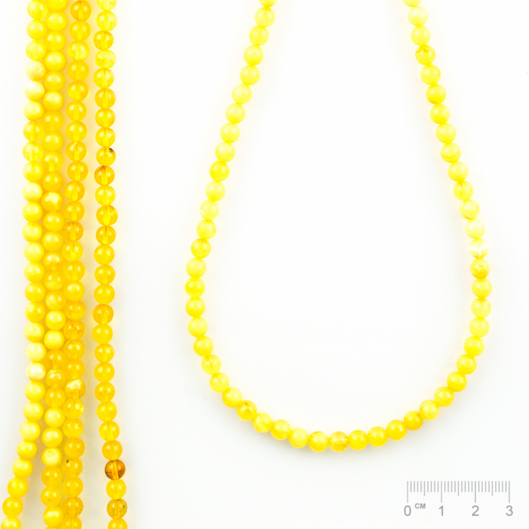 Rang Ambre citron transparente & opaqe Mix boule