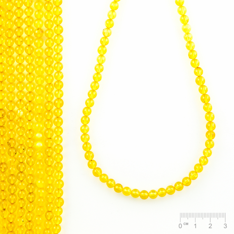 Rang Ambre citron transparente & opaqe Mix boule