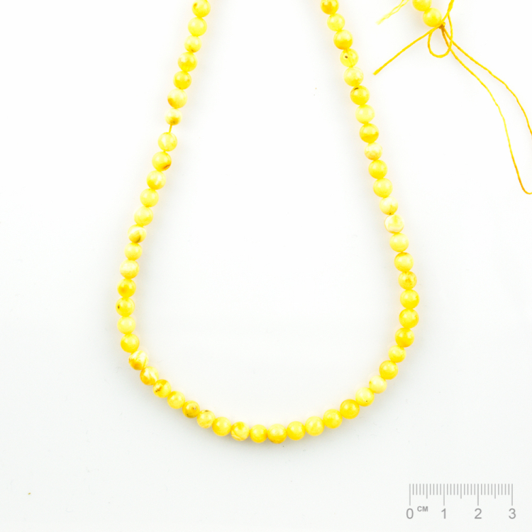 Rang Ambre citron opaqe avec peu de transparente Mix boule