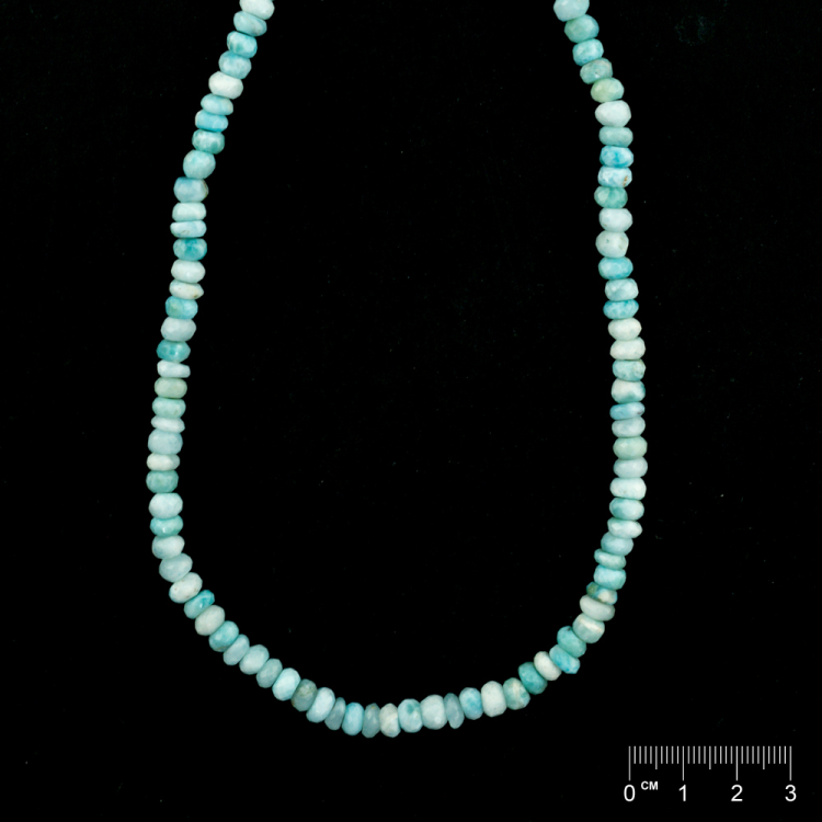 Kette Larimar Rondellen <strong>facettiert</strong> ca. 6.5x4mm/48cm,