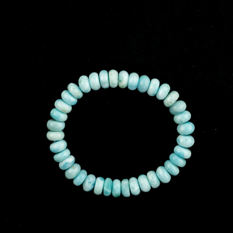 Bracelet Larimar rondelles