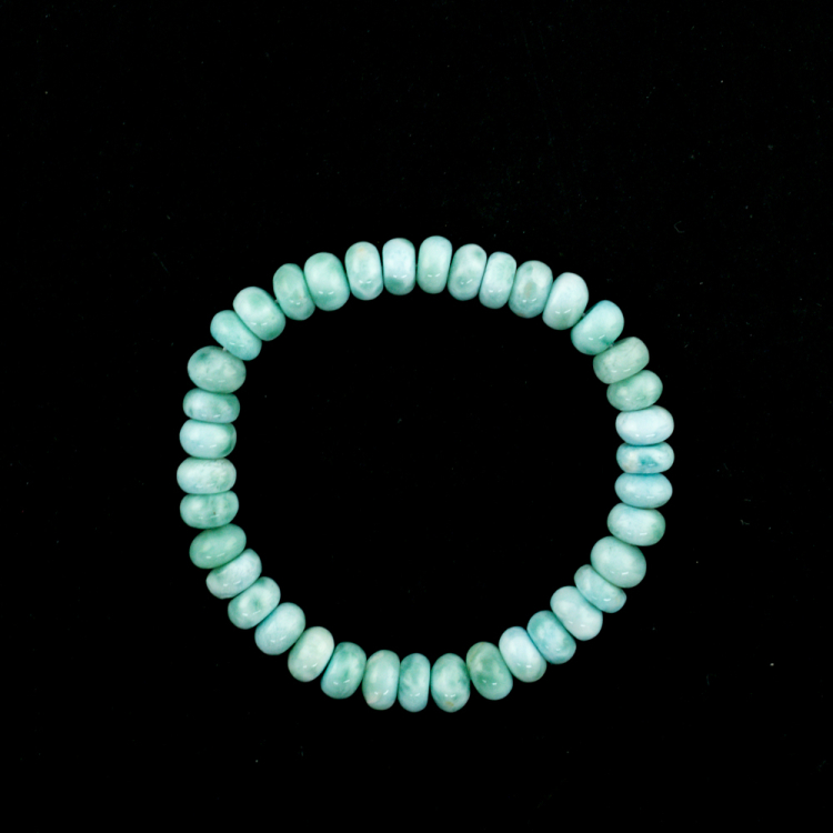 Bracelet Larimar rondelles